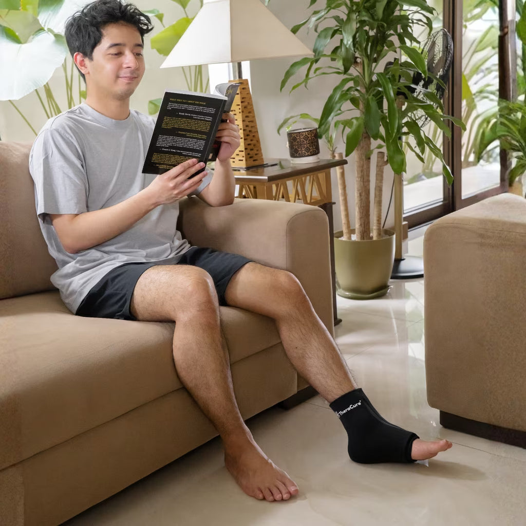 TheraCure Ice Compression Ankle Sleeve